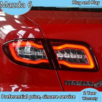 Avto Styling za Mazda 6 zadnje luči 2004-2013 Mazda6 Klasična LED Rep Lučka Zadaj Lučka DRL+Zavora+Park+Signal, led luči