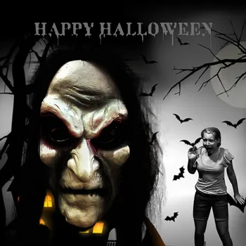 Halloween Zombie Masko Rekviziti Hófehérke Duha Varovanje Pred Tveganjem Zombi Masko Maškarada Pustne Maske Dolge Lase Mascaras De Latex Realista