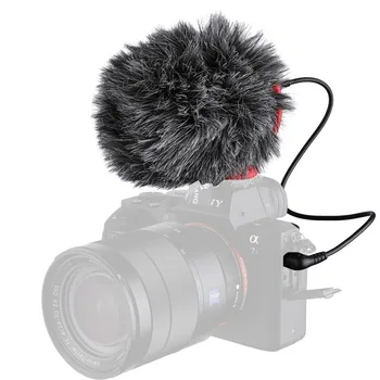 YC-VM100 Video Snemanje Mikrofona Kompakten VideoMicro Na-Kamera za Snemanje Mic za iPhone Youtube Nikon Canon DSLR Kamere