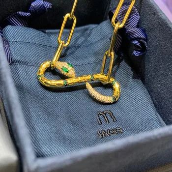 Nosorogovo Kača močen verige link zapestnica za ženske zlata barva letnik punk luksuzne blagovne znamke nakit 2020