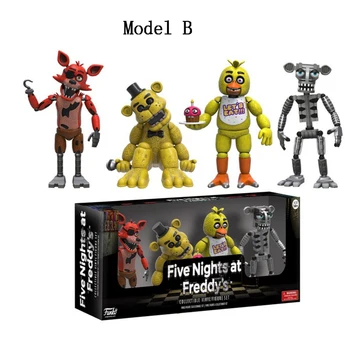 Pet Noči Na Freddy je figuric 4pcs/paket FNAF Toy Model, 5 cm