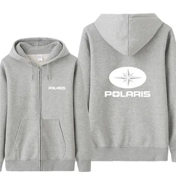 NOVO Polaris Majica s Kapuco Moški Jesenski Plašč Puloverju Runo Suknjič Unisex Človek za Polaris Sweatshirts