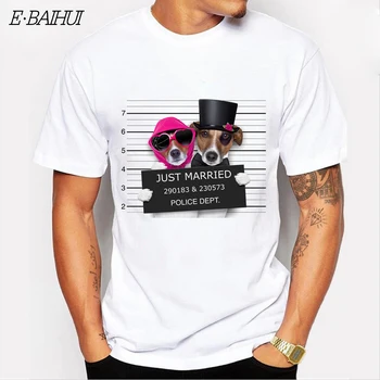 E-BAIHUI 2020 novo Neumen hip hop t-shirt moški vrhovi tees kratek rokav priložnostne pes, risanka tshirt homme udobje majica s kratkimi rokavi T-70