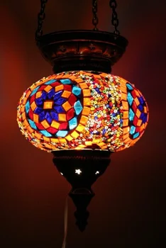 Turški Visi Mozaik Lučka Maroški Mozaik Razsvetljavo Visi Stropna Svetilka Svetilka Obesek Svetlobe