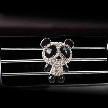 Avto Notranje opreme Pribor Srčkan Panda Avtomobilskih klimatska Naprava Vtičnico Parfum Posnetek Obesek za Dekleta Avto Styling