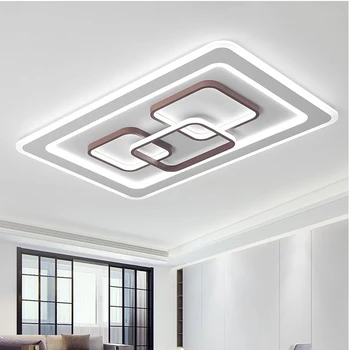Sodobni LED Stropne Luči za spalnico, dnevno sobo lustre de plafond svetilka Akril Kvadratnih Okrogle Stropne svetilke za dom