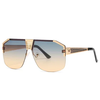 2020 Moda Velik Okvir sončna Očala Moških Kvadratnih Vožnje Očala za Moške Visoke Kakovosti Retro sončna Očala UV400 Odtenki Gafas De Sol