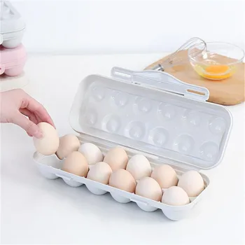12 Omrežja Priročno Jajca Hrane Škatla Za Shranjevanje Kuhinja Hladilnik Anti-Prestrezni Pladenj Posodo, Pribor, Material Primerih