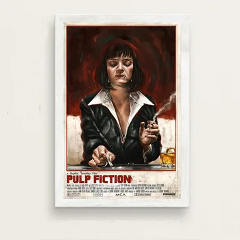 Pulp Fiction Klasičnih Filma Quentin Tarantino Letnik Umetnosti Slikarstva Smešno Platno Plakat Steno Doma Dekor Dnevna Soba, Spalnica Dekor