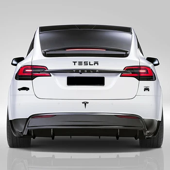 1set Avto Logotip Nalepko Nalepko, Nastavite Vrata, Okna Fender Nalepke Spreminjati Zunanjost Dekoracijo za Tesla Model 3 Model X-E Pribor