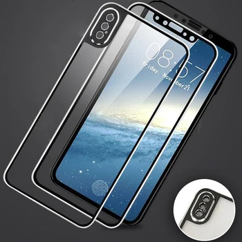 Popolno 3D Ukrivljen Rob Kaljeno Steklo Za iPhone 11 Pro Max Sprednji + Zadnji Zaslon Zaščito Zamenjava Primeru za iPhone X XS MAX XR