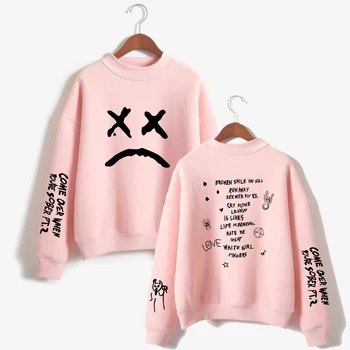 Lil Peep Print Majica Moški In Ženske Obleke Z Dolgimi Rokavi Pomlad Hip Hop Majica Korejski Ulične Moških Street Nositi Oblačila