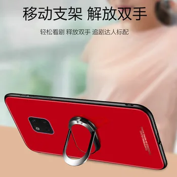 Za Xiaomi Redmi Opomba 9S Primeru Težko Kaljeno Steklo S Stojalom Obroč Magnet Zaščito Hrbtni Pokrovček Primeru za Xiaomi Redmi Opomba 9 Pro MAX