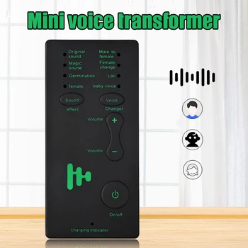 Brezžični 7 Multi Voice Changer Mikrofon Disguiser Moški/Ženski/Dekle/Robot za PC Telefon GDeals Voz Cambiador