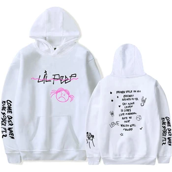 Vroče Prodaje Lil Peep HEllBOY Hoodies Moški/Ženske Modni Hooded zgornji del Trenirke Lil Peep Navijači Harajuku Hip Hop Ulične EU Velikosti Oblačil