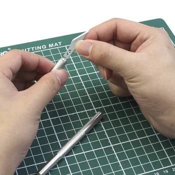 A3 PVC Rezanje Mat + Kovinske Obrti Rezila Nastavljanje DIY Carving Orodje Dvostranski samozdravljenje Rezalnik Odbor Mozaik Cut Pad