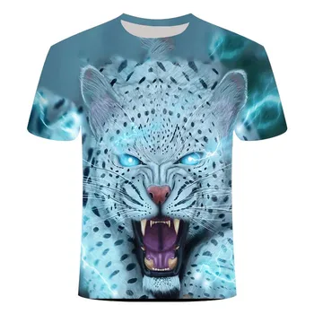 Slavni živali za moške in ženske T-shirt kratek oplaščeni T-shirt tiskanje 3dt majica priložnostne hip-hop 3d tisk T-shirt vrh XXS-6XL