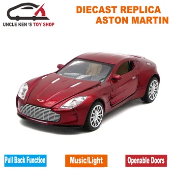 Aston Martin One-77 Kovinski Avtomobilčki , 1/32 Diecast Obsegu Model, Otroci Predstavijo Z Potegnite Nazaj Funkcija/Glasba/Luči/Openable Vrata