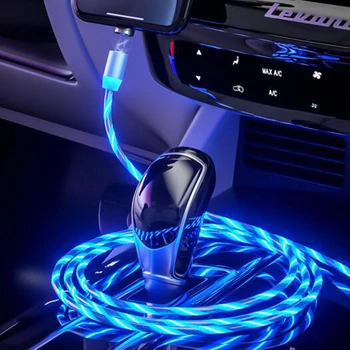 Avto napajalni Kabel LED Svetlobna Magnetni USB Kabel Za Hyundai solaris naglas i30 ix35 i20 elantra santa fe tucson getz