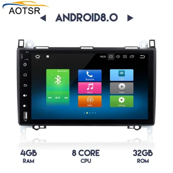 Android 8.0 Avto GPS Radio vodja enote Za BENZ A-razred W169 A150 A170 B-razred W245 B170 B200 2004 - 2012 Multimedijski Predvajalnik dvd št.