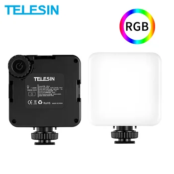 TELESIN Mini RGB LED Video Luč 2000mAh Prenosnih Pocket Fotografske Razsvetljavo Vlog Fill Light Pametni DSLR SLR Lučka