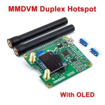 V1.3 MMDVM_HS_Dual_Hat Duplex Hotspot penzion + Antena + OLED Podporo P25 DMR YSF NXDN Za Raspberry pi