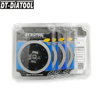 DT-DIATOOL 5pcs/pk Dia 105/115/125 MM Visoke Kakovosti Suho ali Mokro Diamond X Očesa turbo platišča segment Žage za Rezanje Disk 4
