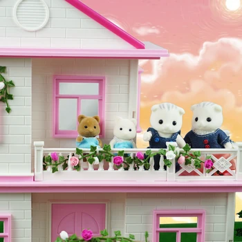 1:12 lestvici igrača hišo pohištva miniaturni 1/12 zajec panda dekle igrača gozdna žival družina, otroci, simulacija, igra, ki se pretvarjajo