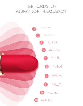Zmogljiv 10 Hitrost erotično Vibrator Massager nepremočljiva Šminke Vibrator Erotično Masturbator Izdelek Sex Igrače za Ženske