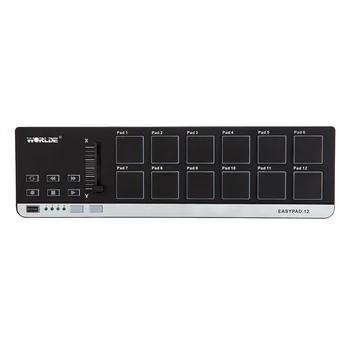Worlde EasyPad12 Prenosni Mini USB 12 Boben Pad MIDI kontroler Midi Keyboard