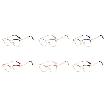 Kachawoo cat eye glasses okvir ženske, zlata, rdeča kovinski očala clear leče za očala ženske trendy modni dodatki