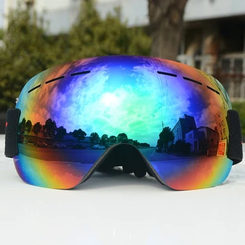 Smučarska Očala UV400 Anti-fog Velikih Smučarskih Masko in Očala za Smučanje Moški Ženske Sneg Snowboard Velikih Okroglih Očal Snežna Slepota Šport