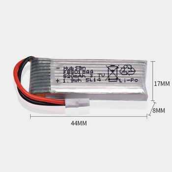 2Pcs 3,7 V 520MAh LiPo Baterije za Hubsan H107P Letalo Baterija Štiri-Osni Brnenje Bbattery 801844