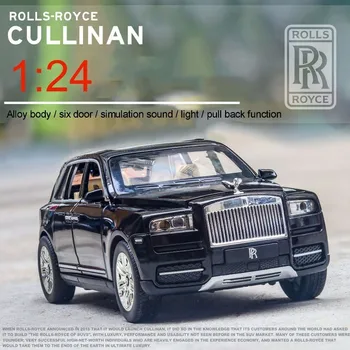 1:24 Rolls Royce Cullinan Zlitine Modela Avtomobila Velikosti Simulacije SUV Kovinski Modela Avtomobila S Svetlobo, Zvok, Potegnite Nazaj 6 Odprl Vrata