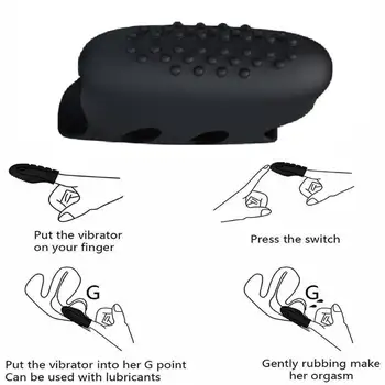 Prst masturbator Rokav Vibrator iz silikona, nepremočljiva tiho Nekaj Mini bullet stimulacijo ščegetavčka Sex Igrača za ženske