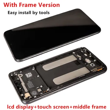 Za Xiaomi Mi 9 Lite Zaslon LCD+Touch Screen S čitalcem Prstnih-Ključ Št Dead Pixel Zaslon Zamenjava za Xiaomi Mi CC9 6.39 palčni