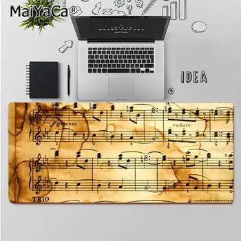 Maiya Visoke Kakovosti Vintage Glasbe Opombe Klavir Tipko Gume Miško Trajne Namizje Mousepad Gume Gaming Računalnik mousepad