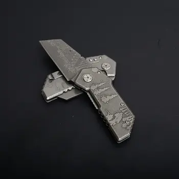 Hysenss SR288D 3D Vzorec Stonewashed Taktično Folding Nož Prostem Kampiranje, Lov Preživetje Žep EOS Orodja Pripomoček Nož