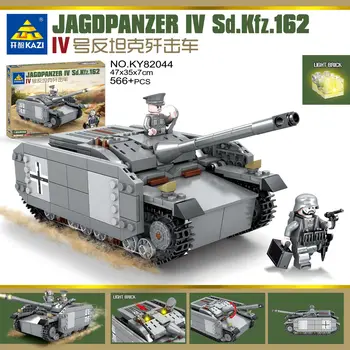 Original KAZI M4 medium tank vojaško serije otrok sestavljeni gradnik igrače darilo za rojstni dan