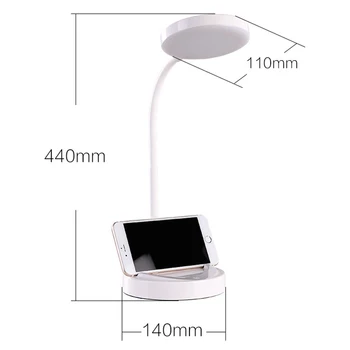 Polnjenje LED Zaščita Oči Lučka na Dotik Ustvarjalne Postelji Učenje Branja Zložljivi USB namizne Svetilke