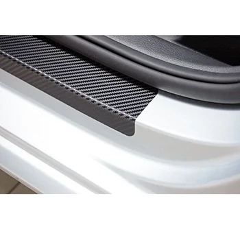 4PCS ogljikovih vlaken vinilne nalepke Vrata Avtomobila Polico Izvažajo Ploščo za Nissan X-TRAIL, Deli, dodatna Oprema