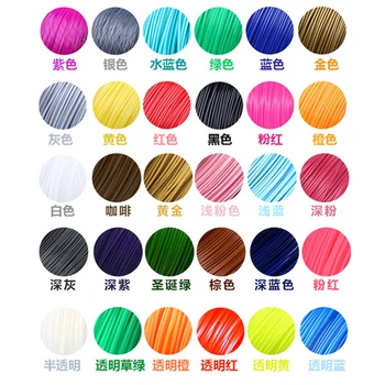 5Meter/Color 3D Tiskanje Pero Žarilno ABS/PLA 1.75 mm Plastike Za 3D Risanje Tiskalnik Pero 22 barvo ali 20 barvo ali 10 barvno/set