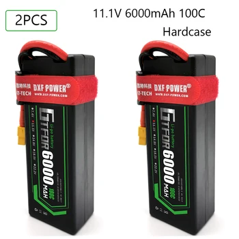 GTFDR Baterije lipo 3S 11.1 V 6000mAh 100C Lipo Baterije Hardcase Dekan/T XT60 XT90 EC5 za 1/8 1/10 RC Avto Losi Poševnica HPI Emaxx