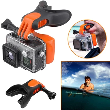 Prenosni Plavajoči Dodatno Opremo Fotoaparata Snowboard Za Gopro Hero 7 6 5 Usta Gori Ugriz Surf Oklepaji Priključek Podvodni Deskanje #734