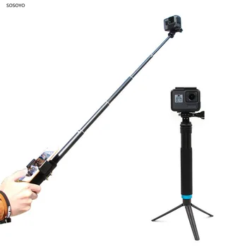 Raztegljivi Ročni Selfie palico Nepremočljiva Monopod Nosilec z Stojalo Držalo za Telefon Za GoPro Dji Osmo delovanje Fotoaparata