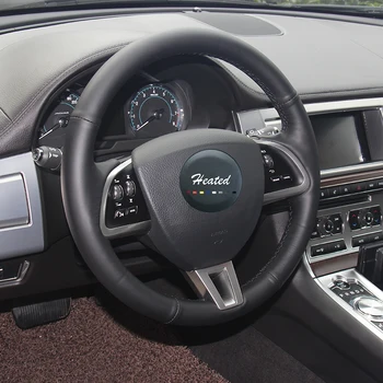 Volan Kritje za Jaguar xf avto styling Umetnega Usnja Pletenic na volanu