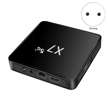 X7 TV Box 4GB+32GB Quad Core Dual Band 2,4 G/5 G Multimedijski Predvajalnik, WIFI EU Plug