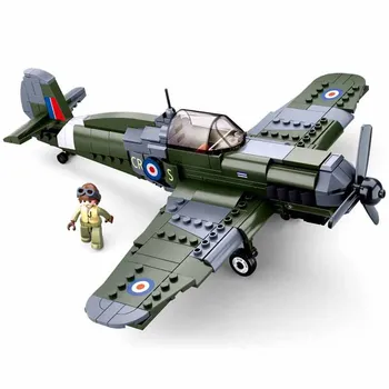 Svetovne Vojne Supermarine Spitfire Letalo gradniki WW2 Vojaški Pazer Borec Igrače, Kot Božično Darilo Za Otroke