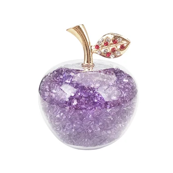 Hbl Luksuzni 1pc 60 mm/80 mm Barve Kristalov Miniaturni z Diamant Steklo Apple za Dom Dekor Okraski Figurice Darila Vroče