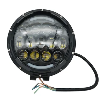 1PCS LED delovna lučka 7 palčni visoko/ Nizko žarka DRL LED Luči bar za Vožnjo Offroad Jeep Čoln Avto, Traktor Tovornjak 4x4 SUV 12V 24V